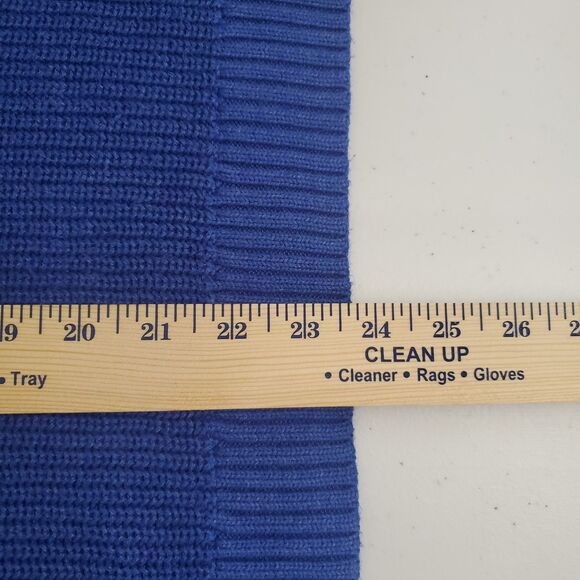 Old Navy Sleeveless Sweater Large Blue Shaker Stitch Knit Halter Casual Capsule - Picture 10 of 11